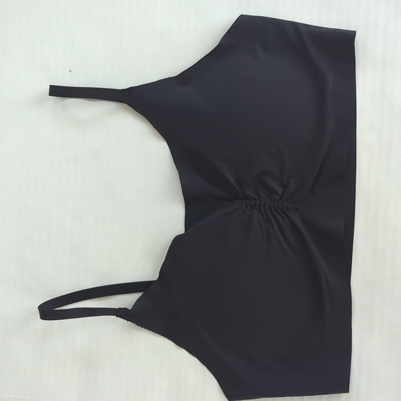 Sophia B Other - Sophia Ruched Padded Wireless Bra LARGE Black Pullover